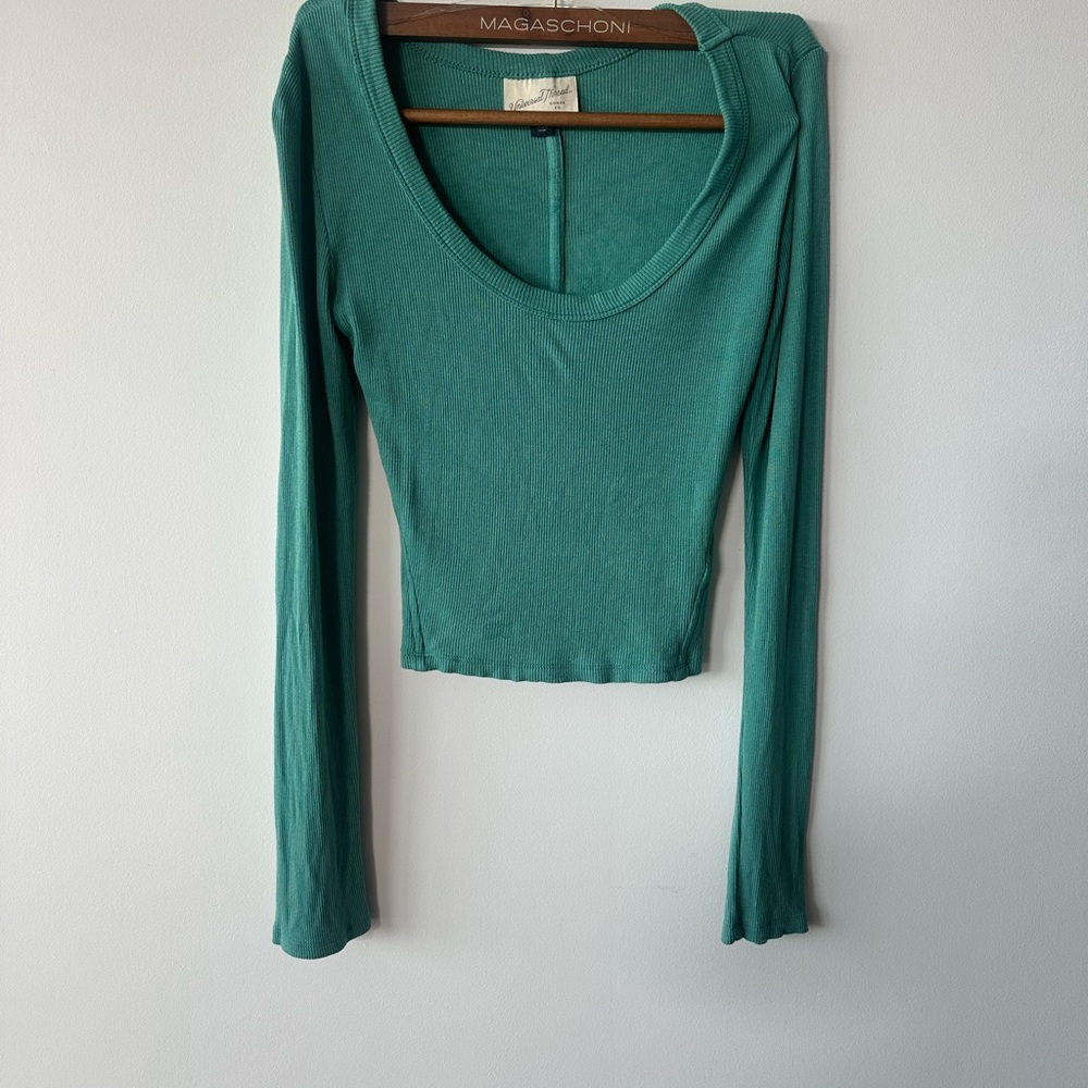Universal Thread Teal Long Sleeve Blouse